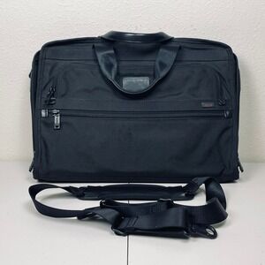 TUMI Alpha Slim Large Screen Laptop Portfolio Briefcase 26111DH Black Strap